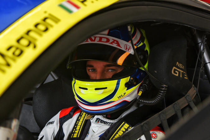 Paolo Rocca a bordo della Honda NSX GT3